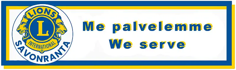 lions logo we serve me palvelemme